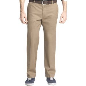 Izod American Chino cotton khaki flat front pants